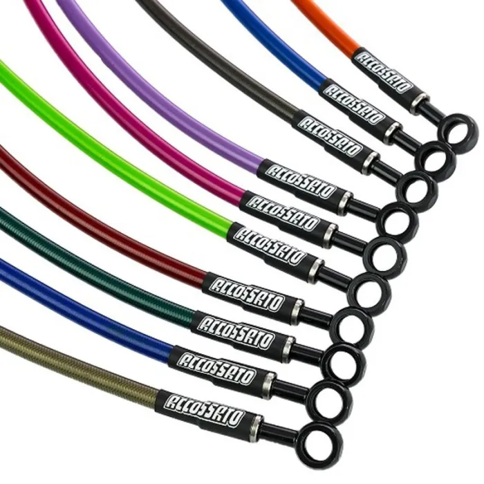 Tubi freno in treccia colorati